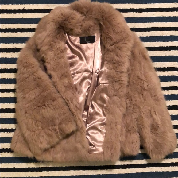 Cropped Rabbit Fur coat - Picture 2 of 3